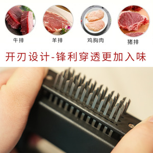 เครื่องนวดเนื้อสแตนเลส 48 เข็ม อุปกรณ์ครัวสำหรับทำให้เนื้อวัวและเนื้อหมูนุ่มขึ้น - Product Image 5