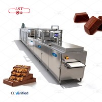 Eén-shot chocolade afzetmachine productielijn 1D 2D 3D afzetten meerkleurige vulling noten fruit SS304 PLC touchscreen bediening