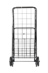 Chariot de magasinage pliable portable sur mesure de 45 kg pour les supermarchés, pour un usage domestique, avec support en plaque de fer au fond - Product Image 4