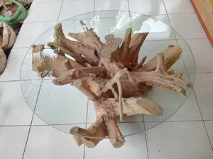 Antique <b>Reclaimed</b> Teak Wood Traditional Farmhouse Solid Wood Adjustable Dining <b>Table</b> for Apartment and Hotel Use - Product Image 2