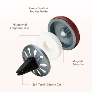 Mini Portable Parfum En Cuir De Voiture Désodorisant Pulvérisation De Voiture Huile Essentielle Vent Clip Aroma Diffuseur - Product Image 5