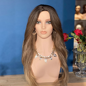 Espositore per Parrucche MCY in PVC Stile Europeo e Americano, Testa di Manichino Girevole per Esposizione di Gioielli e Parrucche - Product Image 3