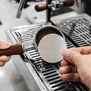 51MM 54mm 58.35mm 0.7mm de grosor Acero inoxidable 304 Doble capa de metal Reutilizable para portafiltro de café espresso - Product Image 3