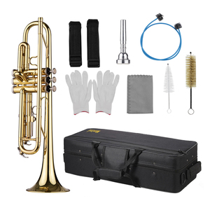 Kit <span class=keywords><strong>de</strong></span> <span class=keywords><strong>Trompeta</strong></span> Bb Profesional para Principiantes, Instrumento <span class=keywords><strong>de</strong></span> Latón Completo con Estuche Rígido Duradero y Accesorios - Product Image 6