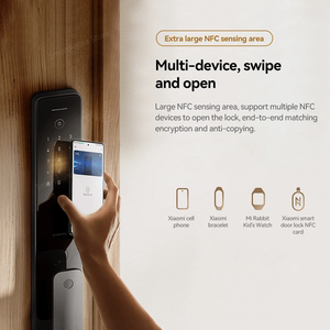 CN Original Xiao mi Smart Door Lock 2 สีดำ 5.3 WiFi NFC ลายนิ้วมือ รหัสผ่าน ควบคุมผ่านแอพ XMZNMSO2OD - Product Image 5