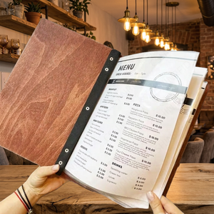 Fundas de Menú para Restaurante de Cuero PU de Primera Calidad, Duraderas, con Certificación ISO, Logotipo Personalizado - Exportación de Vendedor Indio - Product Image 4