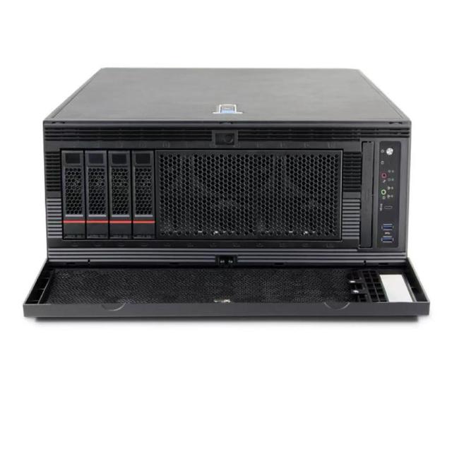 Intel Xeon Server High Performance Powerful Black Server Deep Learning AI Training 4U 4 Gpu Server