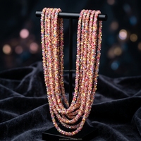 Selina Cristal 7mm Résine Strass Dos Plat Sequin Tube Garniture Bande pour DIY Vêtements & Ceinture Accessoire & Chapeaux Décoration