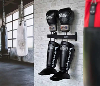 Support de rangement mural pour gants de boxe Supports pour protège-tibias, support de rangement en métal pour gants de boxe, support pour gants de boxe Gym à domicile