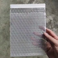 Usine en gros réutilisable Double couche antichoc Transparent 100% nouveau sac de Film à bulles d'air auto-scellant de matière première pour l'emballage