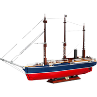 ZHE GAO 653008 Nouveau Modèle de Voilier d'Endurance à Assembler, Jouet Éducatif pour Garçons, Cadeau, Ensemble de Blocs de Construction 1687 pièces