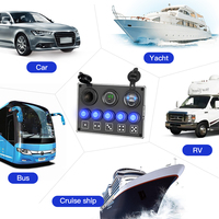Panel Saklar 5 Gang OEM 12V/24V dengan Voltmeter Digital dan Pengisi Daya USB Ganda 5A untuk RV, Caravan, dan Motorhome - Produk Terlaris