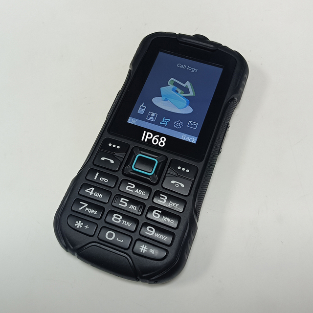 Oem Dual Sim Keypad Cellphone Ip68 Feature Phone with Walkie Talkie Cell Phones 4g Volte Waterproof Rugged Mobile Phone