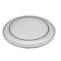 Promotion : Pack de peaux de batterie personnalisées en mesh transparent pour peaux doubles huilées, adaptées à diverses tailles (caisse claire, tom de sol, grosse caisse)