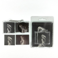 Affiche pliée personnalisée d'artiste mini-album en papier porte-clés CD NFC programmable lien URL vers de votre musique d'idole préférée