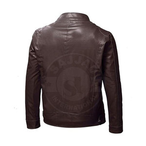 Hot Selling <b>Men</b> Clothing Leather <b>Jacket</b> New Fashion <b>Men</b> Leather <b>Jacket</b> Windproof Leather <b>Jacket</b> - Product Image 2