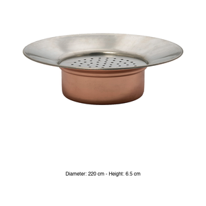 Passoire en cuivre martelé 22 × 6,5 cm - Product Image 3