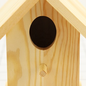 Nichoir en bois suspendu pour l'extérieur, certifié FSC et BSCI, pour les oiseaux-chanteurs, les colibris, les perroquets, les chardonnerets bleus, nichoirs pour oiseaux sauvages - Product Image 3