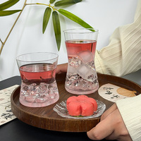 Gobelet en verre Iceberg au design moderne en forme d'entonnoir, mince, durable et réutilisable pour café, jus, bière, whisky - Vente en gros