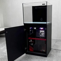 Série Sea Cube S Ultra-Fine, aquarium marin de 1 mètre, aquariums de corail de 60-150 cm, verre extra-clair, meubles de base résistants à la corrosion