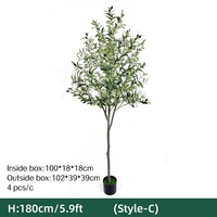 Grosir Pohon Zaitun Buatan 180cm-240cm 5.9ft-7.9ft Dapat Dilepas Ukuran Karton Kecil Penawaran Khusus untuk E-commerce Lintas Batas