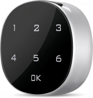 Serrure Intelligente Durable en Alliage de Zinc avec Carte Mémoire pour Porte en Acier, Entrée par Empreinte Digitale et Carte Clé pour Tiroirs, Placards, Armoires, Boîtes aux Lettres et Classeurs