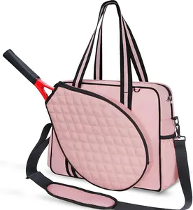 Pickleball Bag Custom Adjustable Shoulder Sports Pickleball Sling Bag Racket Tennis Padel Tote Carry Bag Pickleball Bag