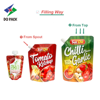 Sachet Doypack alimentaire en plastique avec bec verseur anti-fuite pour l'emballage de jus de fruits