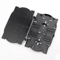 Plateau d'épissure de fibre optique 12 24 ports avec queue de cochon et adaptateur pour cassette de fibre optique de panneau de brassage d'armoire de fibre optique