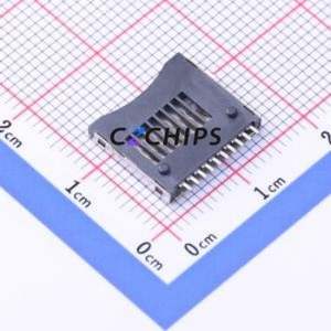 HYCW110-TF10-180B SD Card / Memory Card Connector SMD Connector Plug-In Type MicroSD Card (TF Card) Card Holder With - Product Image 2