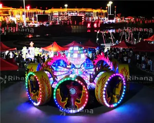 360 Degree Rotating New Self Control Facilities 16 Seat Wandering Earth Amusement Equipment For Sale