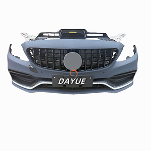 Parachoques Delantero <span class=keywords><strong>Usado</strong></span> para Clase C 205 C63 AMG 2016-2022 con Kit de Radiador, Plástico+ABS, Ensamblaje con Pernos, Alta Calidad - Product Image 1