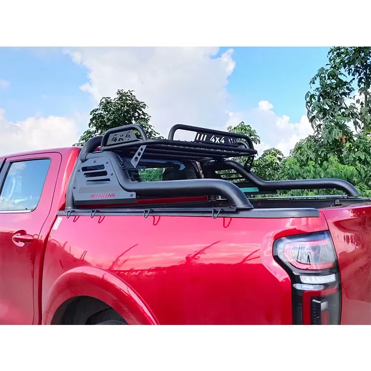 Handel Goede Kwaliteit Toyota Hilux Diesel Pick-Up 4X4 Accessoires Stalen Roll Bar Met Top Mand