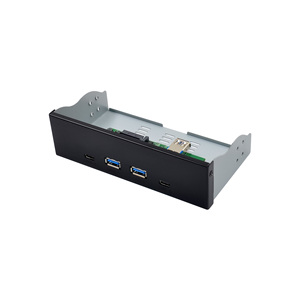 SUNWEIT ST663 accessoires informatiques 4 Ports 5.25 \ "avant USB3.1 2A2C <span class=keywords><strong>820</strong></span> USB Hub Splitter interne Combo Bracket Adapt Front - Product Image 1