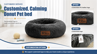 Hochwertiges Dropshipping-Produkt: Niedliches Tier-Donut-Bett, Premium Plüsch-Beruhigungsbett für Haustiere