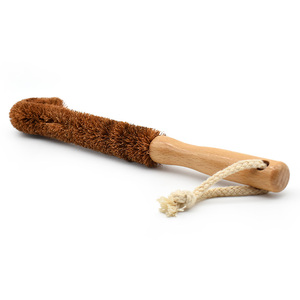 Respetuoso del medio ambiente Natural de logotipo personalizado cepillo de limpieza cepillo de <span class=keywords><strong>madera</strong></span> de haya de mango largo fibra de coco de cepillo de botella para taza - Product Image 4