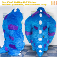 Efun inflable gigante azul monstruo disfraces Sully mascota FIESTA DE Halloween para publicidad al aire libre adulto Sully Monster Inc disfraz