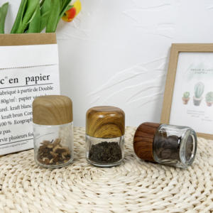 1oz 2oz 3oz 4oz Clear Child Resistant <b>Glass</b> Jar Flower <b>Packaging</b> with CR Lids - Product Image 6