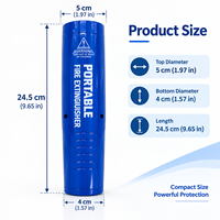 Extincteur aérosol portable, dispositif de suppression compact et manuel pour voiture, maison, cuisine, bureau, vente en gros