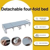 Usine de meubles vente en gros pour bureau chambre appartement-peu encombrant Design moderne réglable pliable lit en métal avec roues