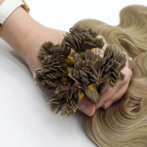Extensions de cheveux naturels bruts russes doublement étirés avec colle à la kératine italienne, extensions à la kératine, pointes en K et pointes plates - Product Image 1
