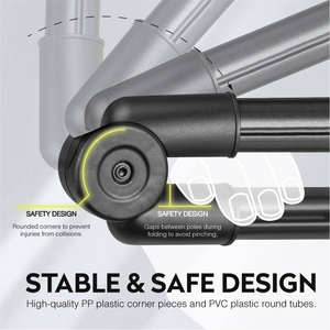 But de football pop-up pour enfants - Équipement <span class=keywords><strong>d</strong></span>'entraînement de football léger et portable, filet de but en PVC pliable automatique avec sac de transport - Product Image 4