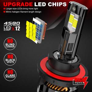 <span class=keywords><strong>Faro</strong></span> Delantero LED para Automóvil, 300 W, 60000 lm, H1, H13, H15, 12 V, Luces para Automóvil, 9005, Focos H11, Luces H7, Faros H4, Bombilla LED para Automóvil - Product Image 3