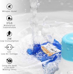 Bebedero de cerámica para mascotas, alimentador de agua ultrasilencioso para gatos y perros, dispensador de 2,1 L con Filtros de espuma - Product Image 4