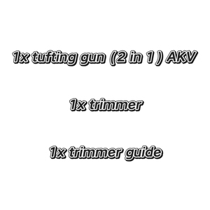 Tufting Máy Chọc Thêu Cắt Vòng Đống Tông Đơ Hướng Dẫn Vải Ủng Hộ Vải AK-1 Tufting Súng Khởi Động Kit Set Với Máy Cạo Râu - Product Image 6