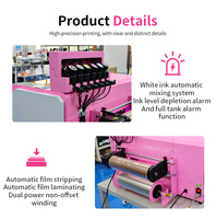 Printer UV DTF 3D A3 untuk Pencetakan Kaos dan Tabung, Head Print DX7, Semi-Otomatis, Daya Cuci Tinggi, Roll-to-Roll Non-Detachable