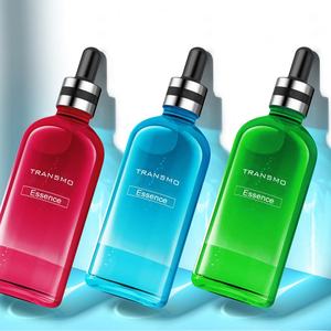 Flacon compte-gouttes rond en verre de luxe personnalisable de 100 ml pour crème visage et contour des yeux, et pour huile ou lotion - Product Image 2