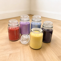 Bougie parfumée style Yankee, style campagnard, en cire de soja, grand pot en verre, étiquette privée, logo personnalisé, 22 oz, écologique, pour Halloween, bars, maison