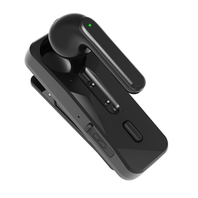 Noise Canceling Wireless Headset Business Mono Earphone Hands-free with CVC8.0 Mic for Cell Phone Laptop Tablet Truck Driver