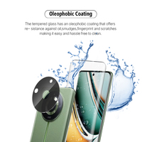 Protecteur d'écran en verre trempé 3D CURVED Silk pour Realme 11 Pro + avec protecteur d'objectif d'appareil photo